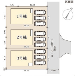 リーブルガーデン鹿児島市東谷山の区画図