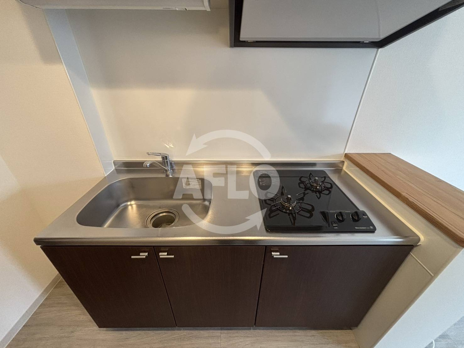 アーバネックス西長堀のキッチン|アーバネックス西長堀　2口ガスシステムキッチン