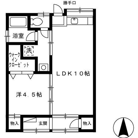 第一細木ハイツ 1棟（第三細木ハイツ） 第三の間取り