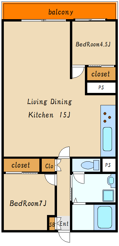 ユニハイツ朝霧の玄関