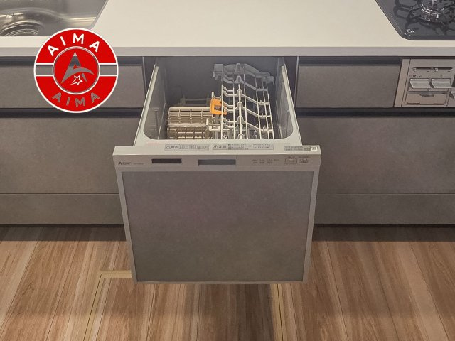 古賀市天神3丁目第1-3棟（3号棟）の設備|ビルトインタイプで、キッチンと同じカラーにすることにより一体感を持たせることができます。乾燥機能が備わっているため家事の時間が短縮できます。