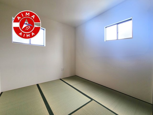 古賀市天神3丁目第1-3棟（3号棟）の内観：施工例|柔らかい畳が心地よい和室