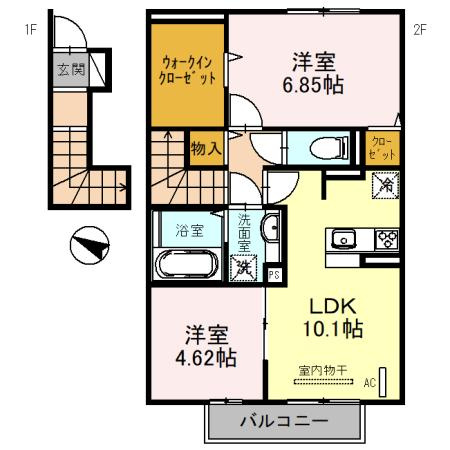 パークハイム七番館の間取り
