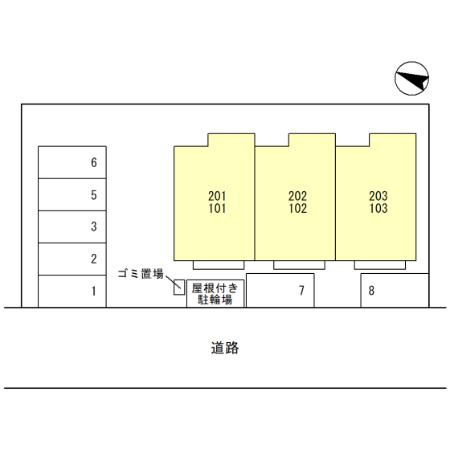 パークハイム七番館の区画図