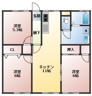 【間取り】 | メモリアルハイツ３