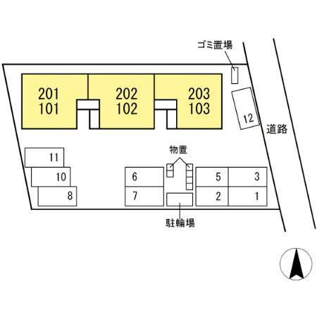 サンシャインNの区画図