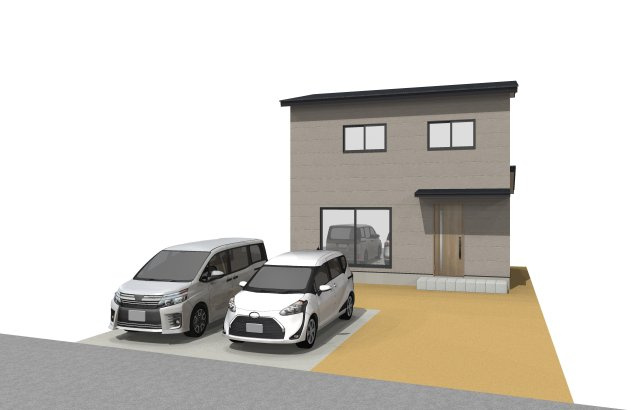 高知市薊野西町1丁目-建築条件付き-売土地の完成予想図|イメージです。