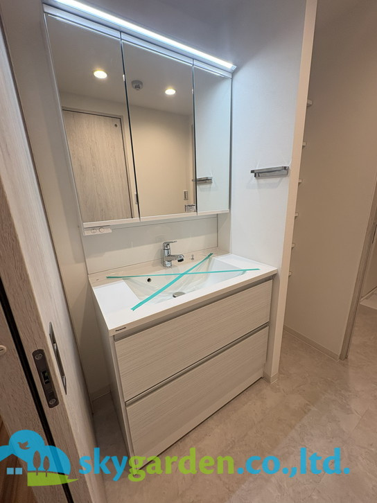 オーベル藤沢・藤が岡Ⅱの独立洗面台|独立洗面化粧台が付いています