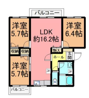 エスガーデン杉の間取り