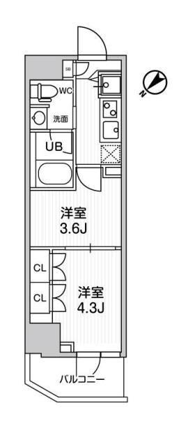 ･ARKMARK巣鴨sta.の間取り