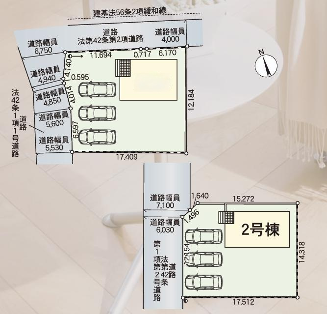 小美玉市羽鳥第12　新築戸建　2号棟の区画図