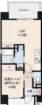 【間取り】 | グリュックメゾンエビエⅪ
