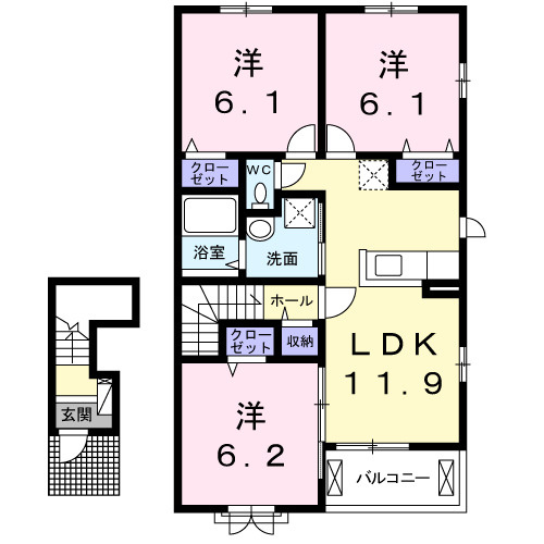 メーシャインの間取り