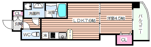 【間取り】 | ルクレ新大阪レジデンス