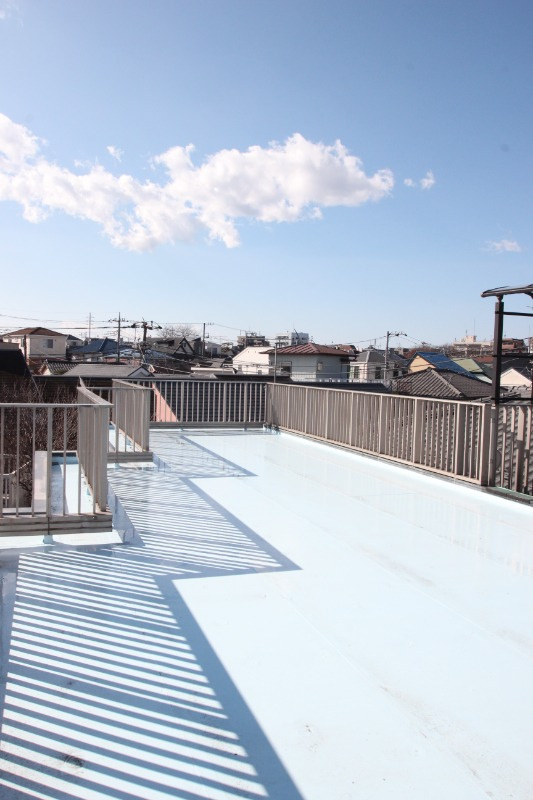 アクアハイムのバルコニー|陽当たり良好なバルコニーです