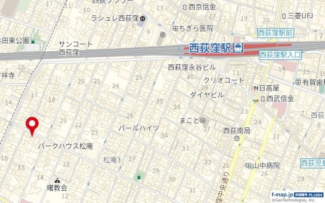 土屋コーポの地図