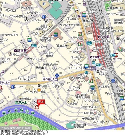ＡＰＡガーデンピア代々木の地図
