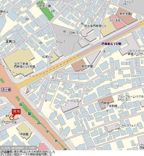 パレステュディオ渋谷本町の地図