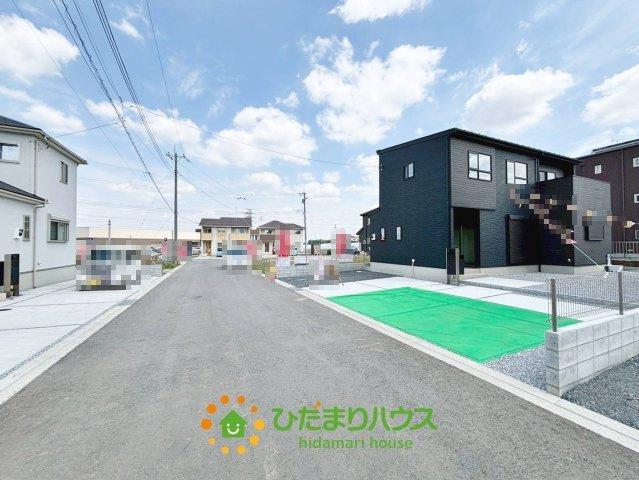 古河市大堤　全12区画　新築一戸建て　02の前面道路含む現地写真|2026/4/20　撮影