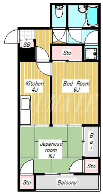 サンシャルム堀の間取り|使いやすい振り分け