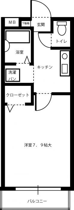 アトラクティブ香椎A棟の間取り