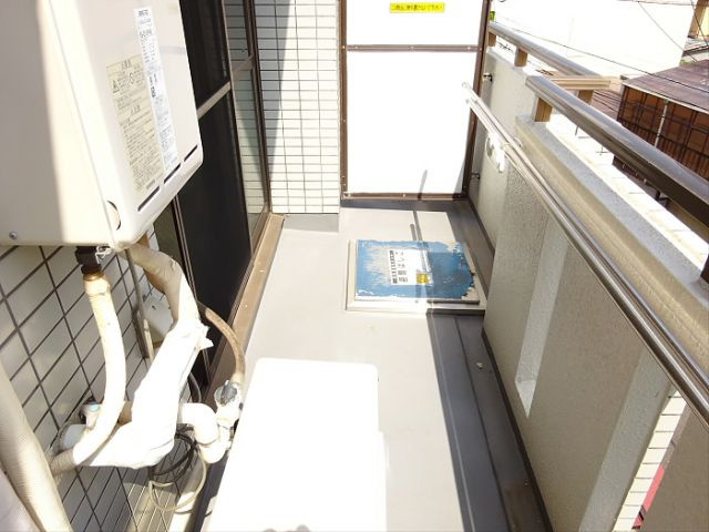 ハイツ柳田のバルコニー|広々としたバルコニーです