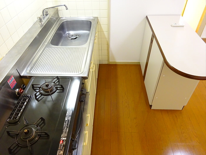 ハイツ柳田のキッチン|キッチンでお料理をお楽しみください