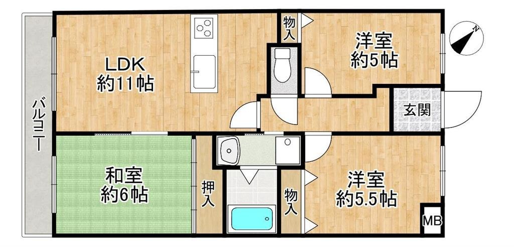 エスポワール西神戸の間取り