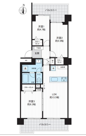 【間取り】 | 〇●茅ヶ崎グランドハイツＣ棟●〇