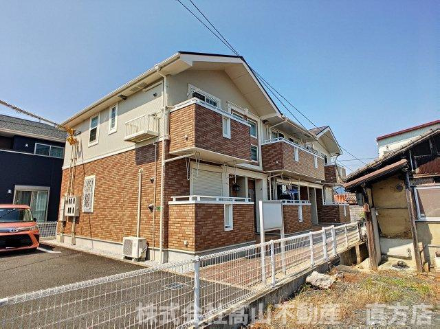 直方市神正町のアパートの外観