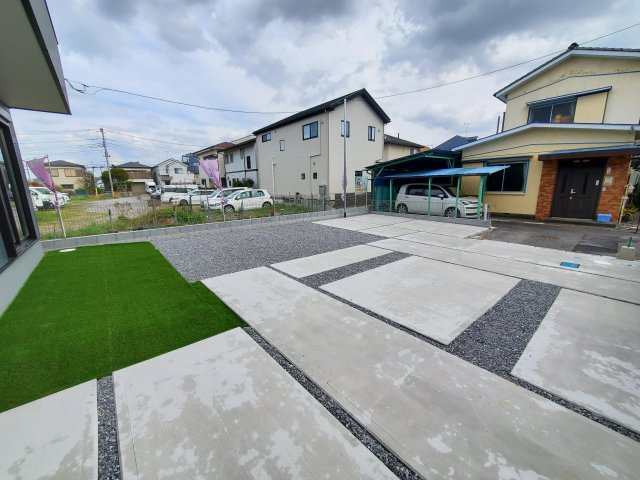 八潮市　大曽根　新築戸建　全1棟の駐車場|駐車場があります