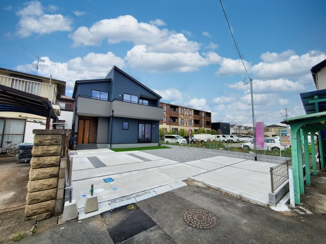 八潮市　大曽根　新築戸建　全1棟の前面道路含む現地写真|前面道路含む現地写真です