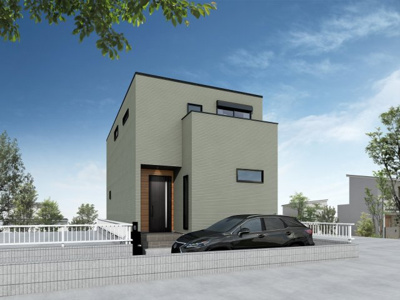 【外観パース】 | 厚木市旭町2丁目　新築分譲住宅　全1棟