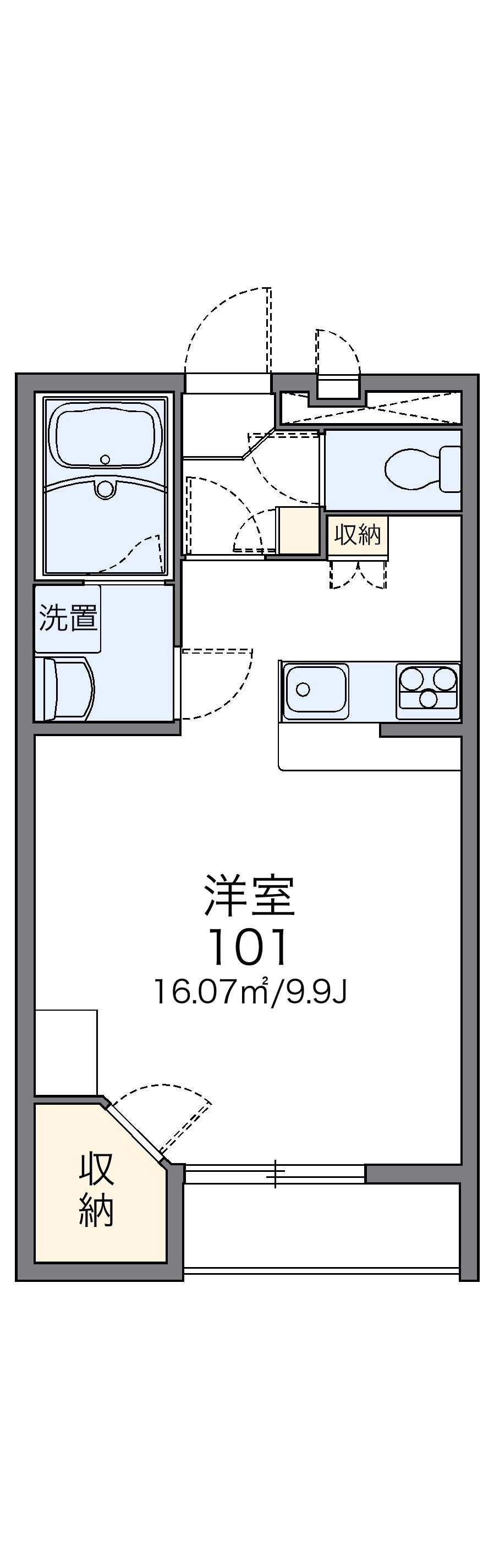 レオパレスアベニューⅡの間取り