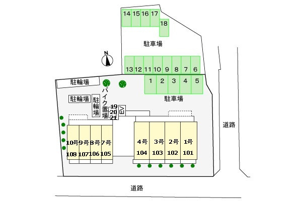 プラシードの区画図