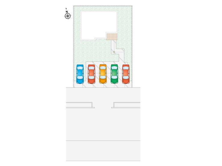《1号棟　敷地面積282.91㎡(85.57坪)》