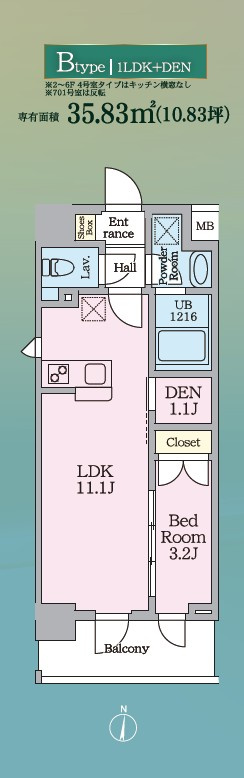 ルフォンリヴェント板橋西台の間取り