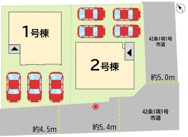 八幡西区浅川町1期の区画図