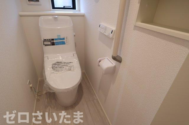 《仲介手数料無料》富士見市上沢２丁目3-1新築一戸建てグラファーレのトイレ