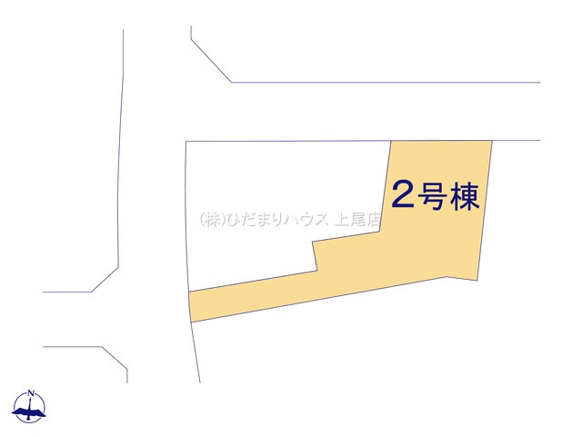 上尾市瓦葺　新築戸建　ブルーミング02の区画図