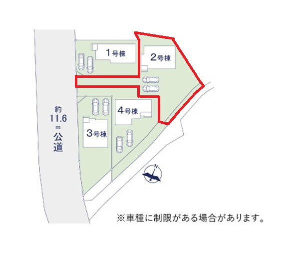 ケイアイフィット　常陸太田市西三町　1期 　2の区画図|現地待ち合わせでのご見学も可能。資金計画のご相談もお任せください。ご予約はHPから、またお電話でも、お気軽にどうぞ。