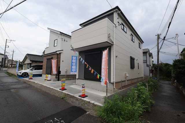 《仲介手数料無料》富士見市上沢２丁目4-8新築一戸建てKEIAI GRACEの外観|撮影日 2026年7月6日 12:00 曇り