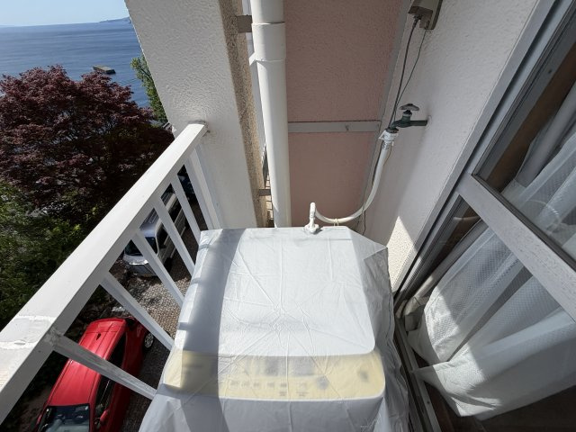 熱海ビラのバルコニー