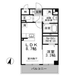 コンフォールパピヨンの間取り
