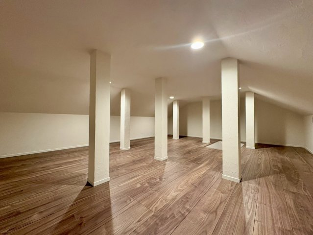 南国市大そね甲B号地　平屋新築一戸建ての収納|使い方自由な小屋裏収納。季節物もスッキリ収まる大容量スペース