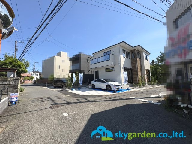 藤沢市鵠沼藤が谷３期　新築戸建　全１棟の前面道路含む現地写真|前面道路含む現地写真です