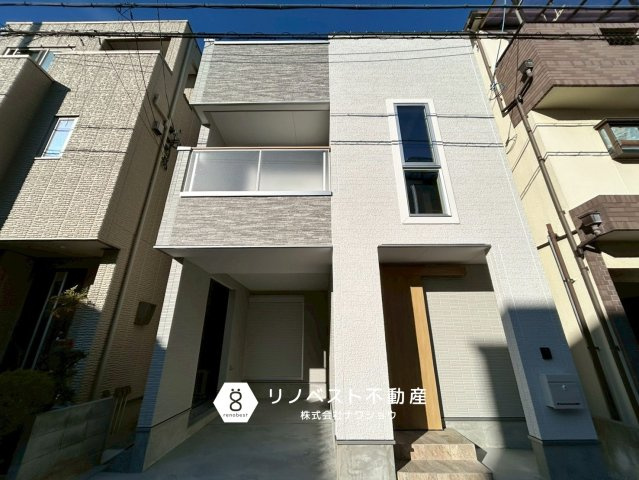 ヘレナガーデン花園東町WESTの外観|2026年1月新築。閑静な住宅街に立地し、子育て世代におすすめの新築戸建です！