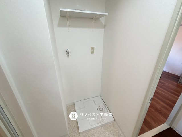 ハイネスプリモール城東のランドリースペース|十分な洗濯機置場スペースを確保しております！