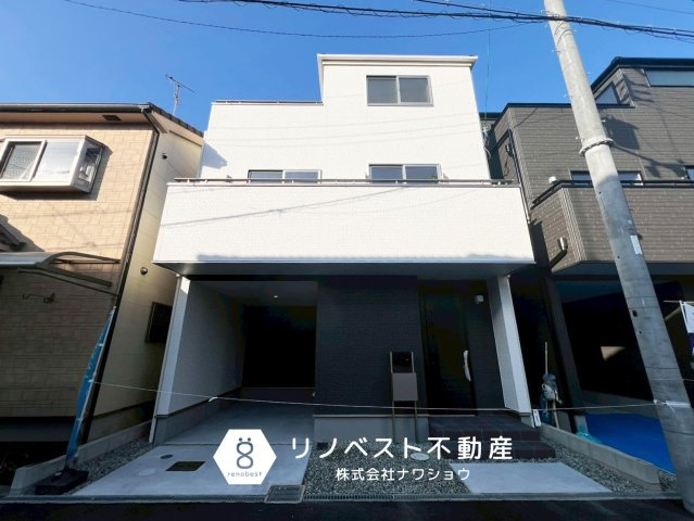 東大阪市大蓮北4丁目の外観|3.4号棟販売中！
間口は広々7.4ｍで車の出し入れも楽々♪