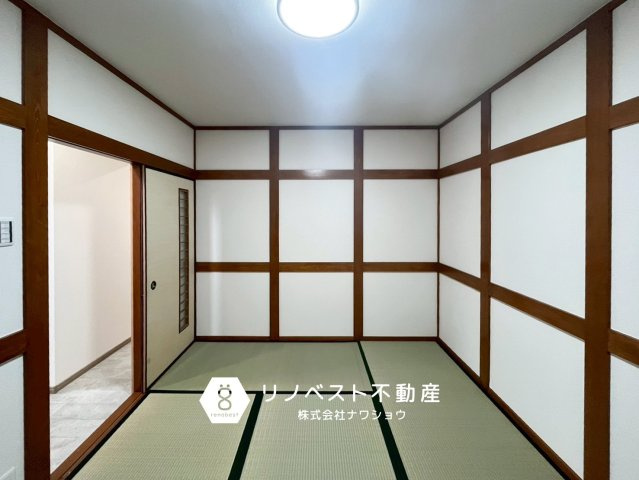 東大阪市源氏ケ丘の和室|洗面室・浴室が1階だから寝室にも良いですね◎